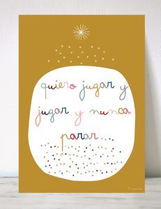 lámina infantil jugar