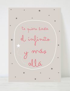 lámina infantil infinito y más allá