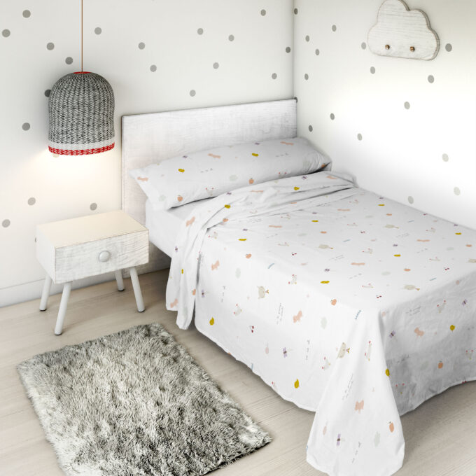 Sábanas Infantiles Granja Pepita estampado