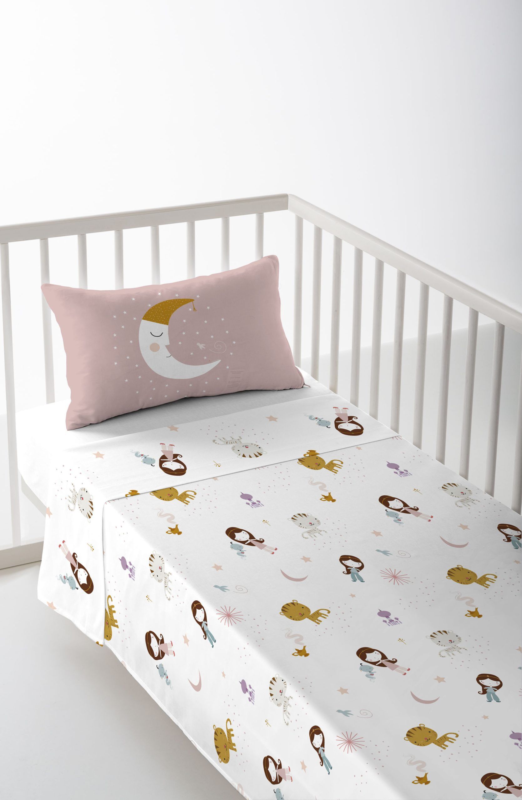 Sábanas cuna Mil y una Noches estampado