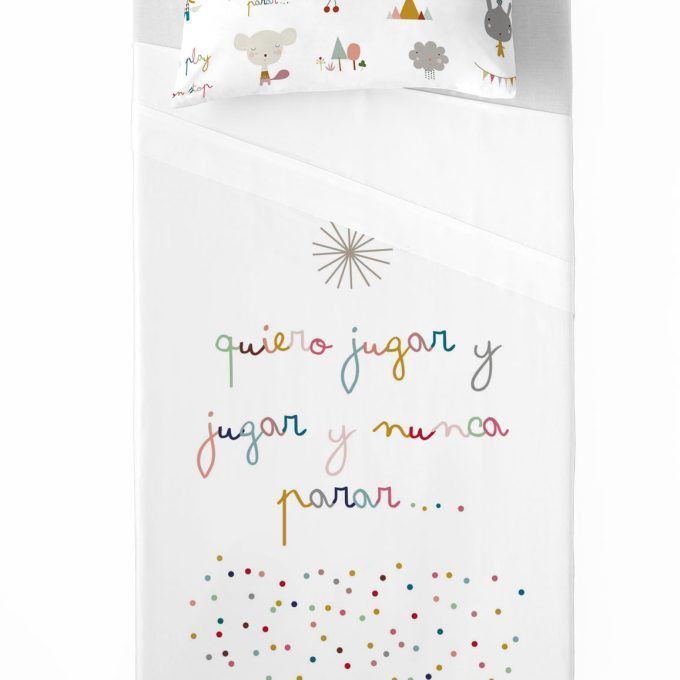 Sábanas infantiles Jugar Frase