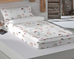 Saco nórdico unicornio blanco