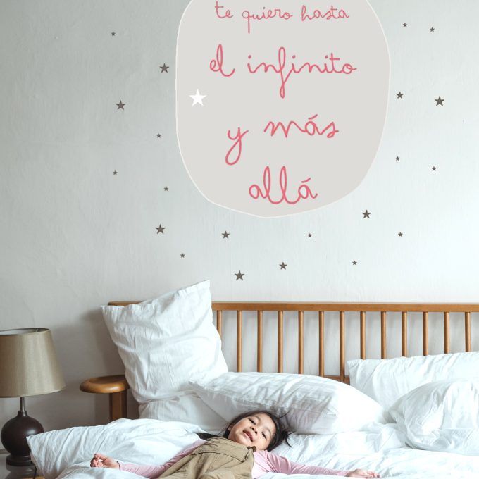 Vinilo infantil Hasta el Infinito Estrellas