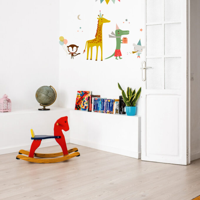 Vinilo infantil Fiesta Jirafa